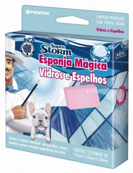 Esponja Magica p Vidros e Espelhos 2 Unidades Super Storm Pulvitec 462x600 1