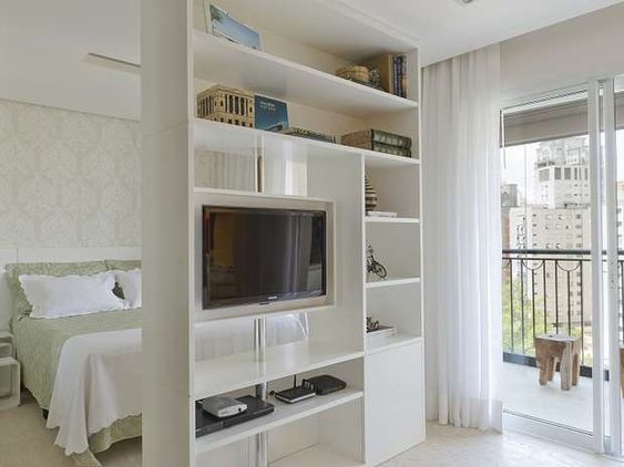 Divisor de ambientes ideal para casas pequenas (Imagem: espacocasa.wordpress.com/ reprodução)