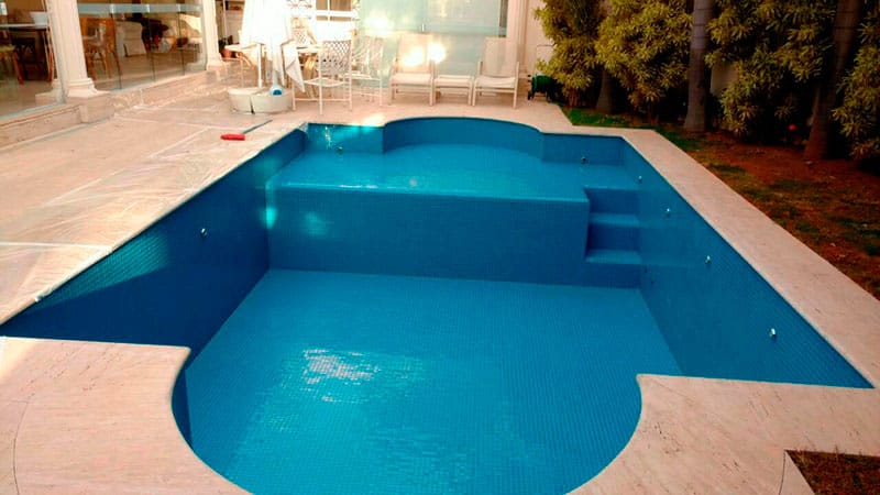 pastilha vidro piscina area