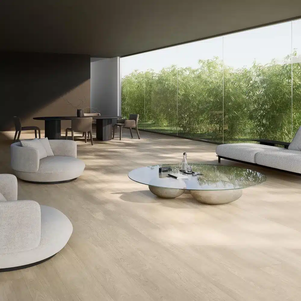 Porcelanato Amadeirado Esmaltado Aurora Bianco Satin Biancogres