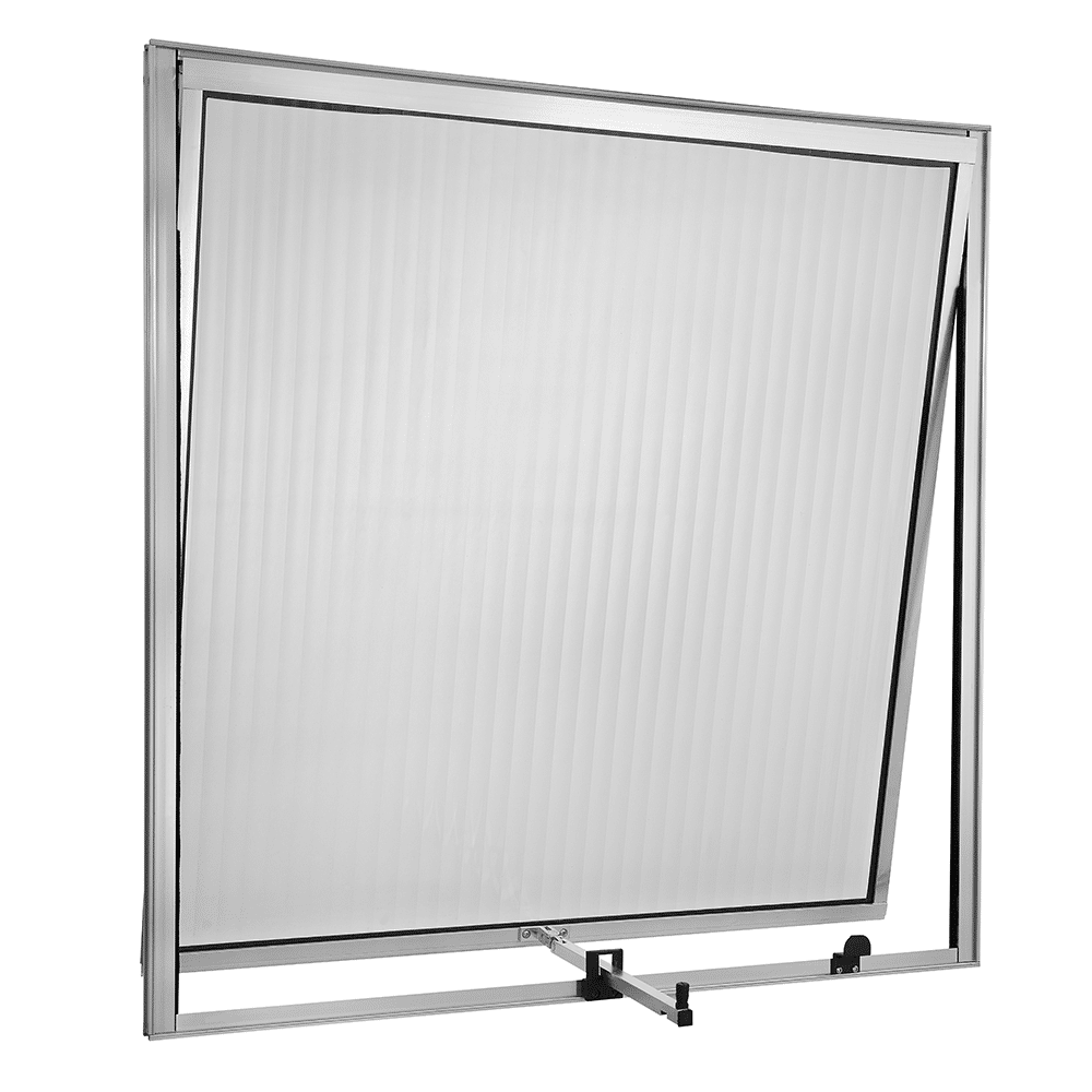 Janela Maxim ar de Aluminio 60x60 Prata Ecosul Esquadrisul