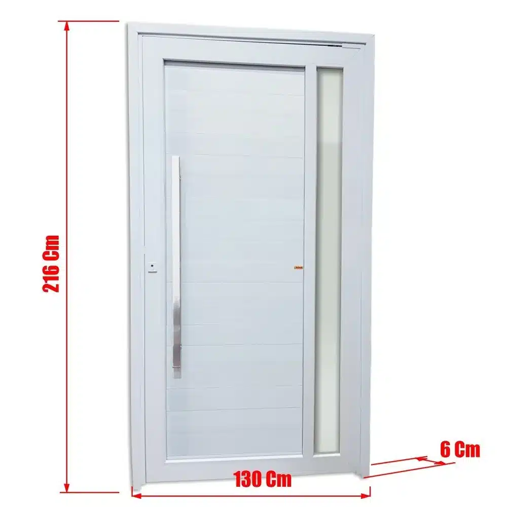 Porta Pivotante Visione Pvc 216 X 130 Lado Esquerdo Brimak