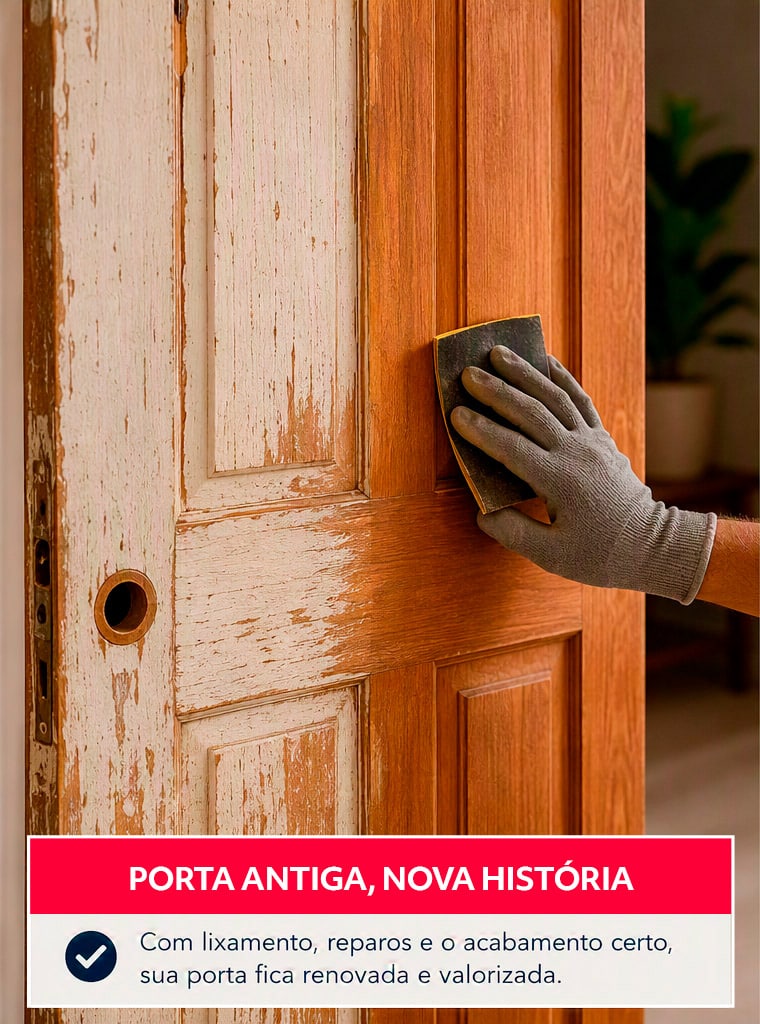 porta antiga restaurada reforma