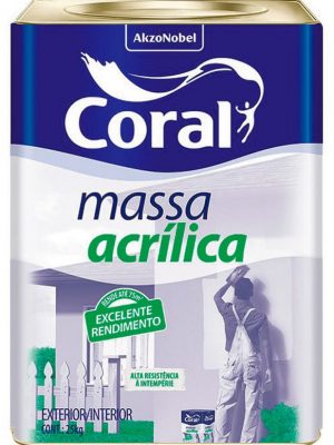 Imagem ilustrativa Massa acrílica Coral 25kg